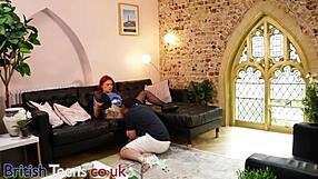 Essex Redhead Nurse Sucks Cock and Gets Cunt Eaten by Patient in Uniform