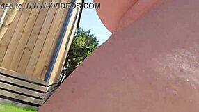 Nude morning hike through crowded campsite flashes all