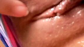 naughty colombian babe masturbates pussy showing huge ass on bed