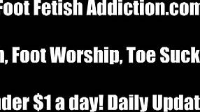 my cute feet covered in your hot cum load