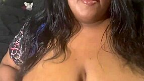 ever seen a bbw ebony goddess like ava knightly clap her fat ass with buttplug while big tits bounce to music?