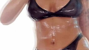 april olsen slips into zac wild's oiled backdoor adventure