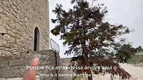 Damiana Flowers Fucks Wild at Europe Castle Tourist Spot!