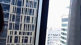 hey neighbor, watch this petite asian tease tight pussy in bed?