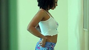 she caught her ebony neighbor spying then made him roughly fuck her till creampie inside reh princess