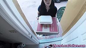 Real Amateur Teen Takes Massive Facial Cumshot