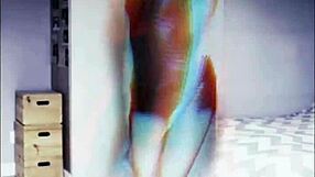 Clothed leather stockings tease webcam seduction