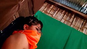 stepsister you didnt do housework so take this doggy punishment in garage