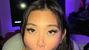 back room crazy hot sloppy blowjob and fucking slutty asian pov missionary