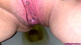 hey watch my curvy pierced pussy drip hot pee straight from toilet for your homemade delight