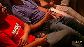 We crashed lesbian pep show and fucked big tits Spanish milfs in wild group orgy