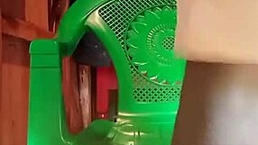 Local Kenyan shemale strokes huge monster cock to cum