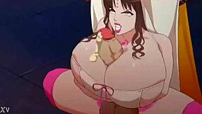 pounding futa's tight hole leads to massive cum explosion and puke fetish fun