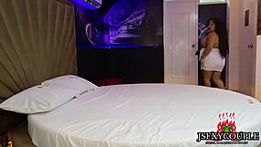 Hotel bellboy bdsm toys handcuff fucks curvy latina swallows cum