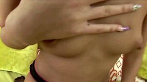 summer storm bends over showing off her fresh anal creampie dripping out