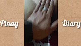 pinay bends over for creampie after big pussy licking and doggystyle pounding