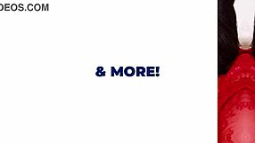 naughty college girl in lingerie gives deepthroat cum swallow to neighbor