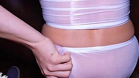 omg my wet hairy pussy overflows with cum thru see-thru panties daddy