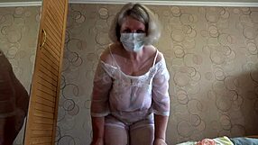 trying on new white panties mature bbw shakes big ass close up pawg tease