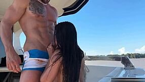 Hottest Brazilian Pornstar Gih Ribeiro Fucked Hard on Boat with Monster Cock