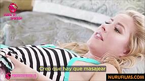 padrastro takes advantage during massage fucks teen hard subtitled