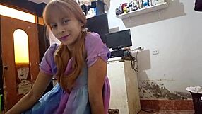 Sweet Innocent Peruvian Teen Tricked to Suck Cock and Ride Ass