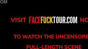 Sexy Blonde Teen Face Fucked Upside Down Hardcore Closeup