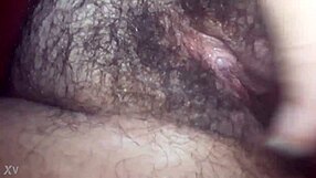 Amateur Shoves Hairy Vibe Deep Inside