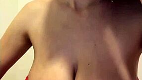 Huge Milky StepMom Tits Leak in Red Dress Massage