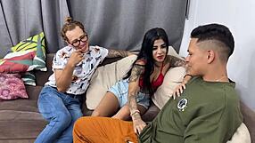 Young Colombian Sara Films Bisexual Friends Fucking Her Ass