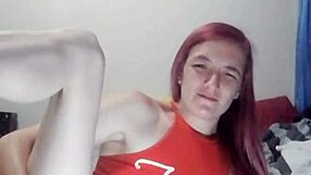 Ami the horny slut rams her wet pussy late at night