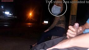 seriously risking dick on busty bus slut waiting... she deepthroats wildly!