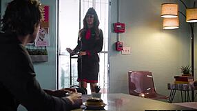 Flight attendant milf bent over doggystyle by married stranger big cock cheating fuck