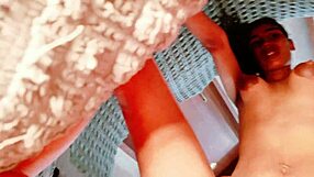 Sistya's beautiful natural tits bounce as she rides her lover's cock 😍💦