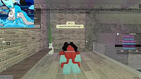 Demon girl begs can you handle my huge throbbing futa cock deep fucking pound?