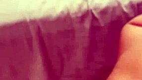 kalena mitrak lets fan watch anal then gulps cum