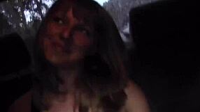 yo check out this busty babe getting railed outdoors in public