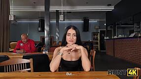 Petite Russian Ara Mix in heels chokes on deepthroat during rough toilet pounding by pickup guy