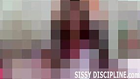 Femdom trains POV sissy girl in lingerie submission properly