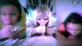 bisexual couple's wild goon fest with squirting finishes