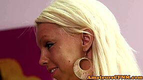 Amateur British Femdom Makes Burglar Suck Cock in Heels Humiliation Storyline