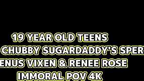 teddy unloads thick cum on venus's big ass 💦🍑