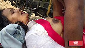 indian horney couple screams passion during wild outdoor nature fuck