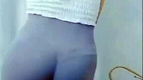 Asian Cameltoe Tease Dance Sizzles