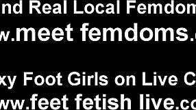 lesbian foot worship turns into all-night femdom fetish frenzy
