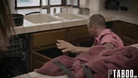 Hey, what happens when redhead teen Maya Kendrick gets horny home alone with assfucking toys?