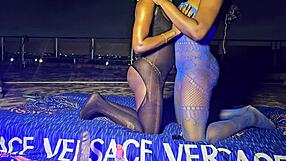 whoa my hot trainer and gf workout turns super steamy 💦🔥