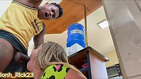 i was broke so i paid my maid with my huge cock in her tasty ass