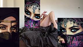 Morning yoga stretching leads to amateur masturbation squirting big tits tight pink pussy