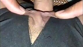 Amateur Creampie Fucks Pretty Shaved Pussy to Wet Orgasm Overflow